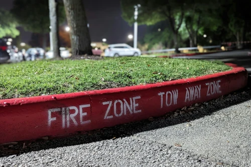 Fire lane marking